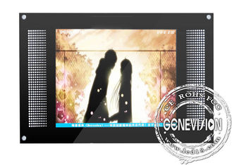 شاشة LCD مثبتة على الحائط معدنية مقاس 15 بوصة مع OSD الألمانية والإيطالية والإسبانية