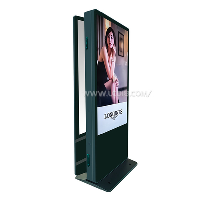 شاشة عرض فيديو LCD من جانبيين كيوسك إعلانية شاشة عرض مرتفعة