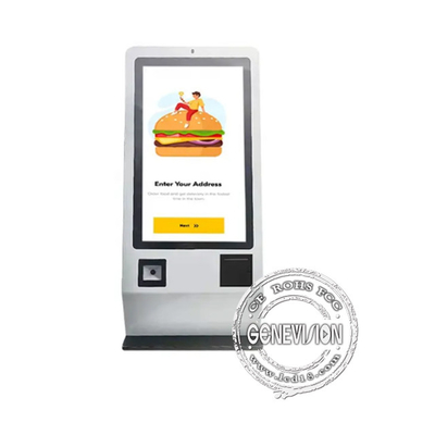 أجهزة سطح المكتب أندرويد 24 بوصة شاشة لمسة خدمة ذاتية آلة دفع تلقائية للمطعم