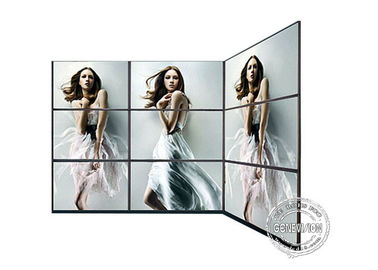 لوحات الحائط الرقمية لافتات الفيديو عالية الدقة ، LCD الجدار الحافة الضيقة الفيديو 3 * 3 أو 4 * 4 46 بوصة ~ 55 بوصة 1.8 مم