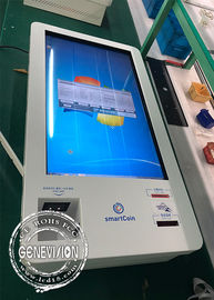 كوريا السوق 32 بوصة تعمل باللمس الأشعة تحت الحمراء LCD الخدمة الذاتية كشك ويندوز النقدية المتلقي كشك الدفع
