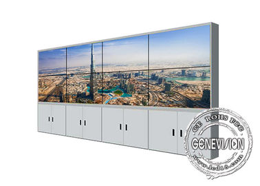 55 بوصة 4K UHD فيديو الجدار الضيق الحافة الربط شاشة LCD عرض 2 * 4 الطابق الوقوف مجلس الوزراء