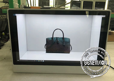 شاشة عرض LCD شفافة عالية الدقة مقاس 21.5 بوصة مزودة بشاشة تعمل باللمس