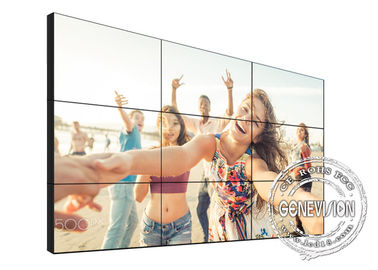 التلفزيون ديي الرقمية لافتات فيديو الجدار 1.7mm 49 بوصة 3 * 3 4K DID الشاشات التي تعمل باللمس كشك