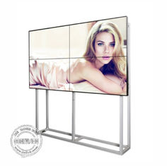 كامل HD LCD الرقمية لافتات جدار الفيديو سلس 55 بوصة رقيقة جدا الحافة مع قوس