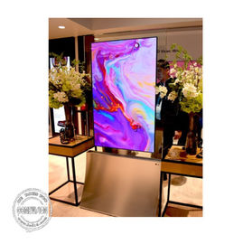 55 بوصة زجاج شفاف شاشة إل جي LCD لافتات رقمية كشك بالسعة تعمل باللمس مشغل إعلانات
