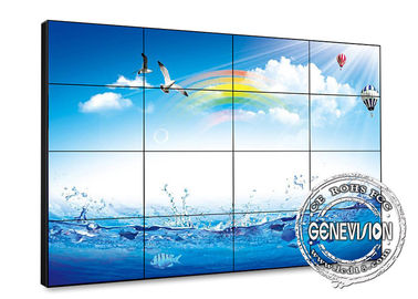 جدار جبل 55 بوصة 3X3 عالية السطوع شاشة LCD داخلية رقمية لافتات فيديو الجدار