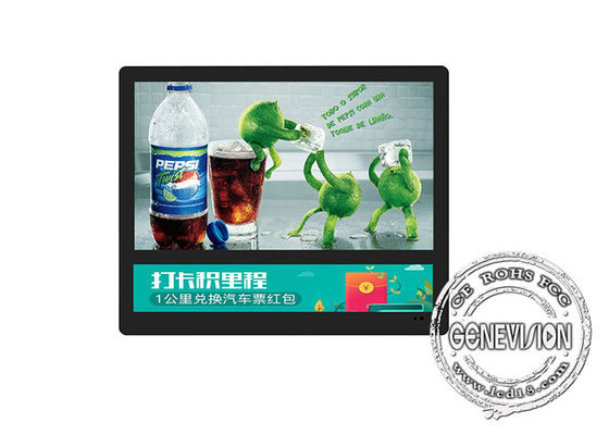 شاشة عرض رقمية LCD 250cd / m2 للإعلان عن المصاعد