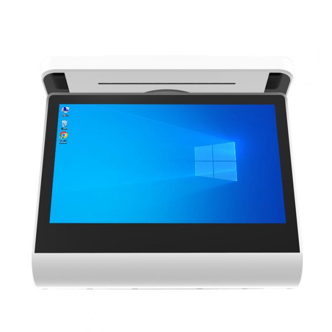 أندرويد سطح المكتب شاشة سجل النقد مزدوجة الشاشة مع 80 مم الطابعة والماسح الضوئي 11.6 بوصة + 11.6 بوصة 2GB + 32GB POS أنظمة محطة آلة 0