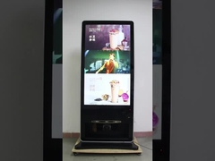 ملمع الأحذية أندرويد LCD الإعلانات كيوستك الإشارات الرقمية طوطم 55 بوصة