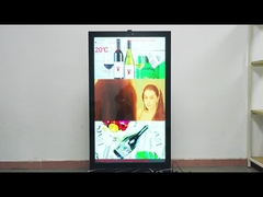 55 بوصة الألومنيوم رقيق جدا خلفية تسخين التبديد IP65 مقاوم للماء بدون مروحة خارجية الحائط