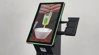 21.5 بوصة أضواء LED شاشة تعمل باللمس بالسعة كشك الدفع بالخدمة الذاتية