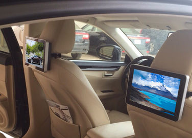 10.1 بوصة HD ثنائي النواة تاكسي الإشارات الرقمية ، شاشات سيارة مسند الرأس الإعلان الرقمي