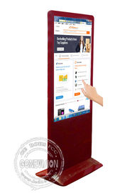 كشك الطوطم شاشة تعمل باللمس للتسوق / 55 بوصة شاشات الكريستال السائل الرقمية لافتات عرض الإعلان