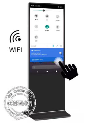 55 65 بوصة AR Glass Touch Screen Kiosk ، HDMI Input Android 4K Digital Signage Kiosk