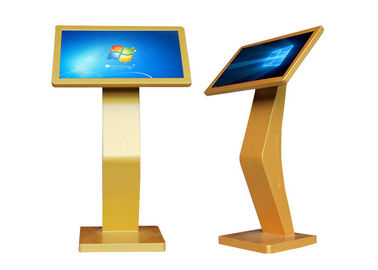 ذهبية اللون للتسوق مول كشك كشك شاشة تعمل باللمس الإعلان كشك الشاشة ، MAD -215T-P