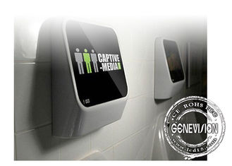 WC جدار جبل شاشة تعمل باللمس مراقب غرفة الإعلان ، المرحاض الإشارات الرقمية وسائل الإعلام