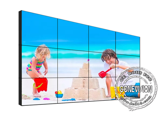 حائط فيديو إلكتروني كامل اللون مقاس 65 بوصة مزود بإشارات رقمية لمطعم مول المطار