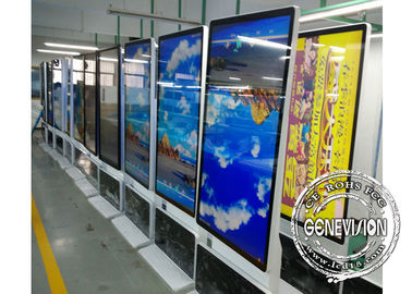 صورة عرض المعلومات كشك الرقمية لافتات Fhd شاشة LCD حامل للتدوير