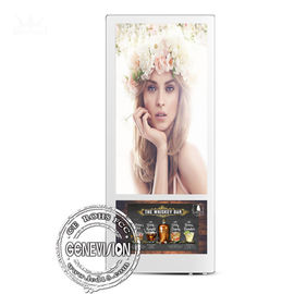مصعد الإعلانات الرقمية 18.5 بوصة شاشة عرض أندرويد مع شاشة مزدوجة قابلة للتركيب على الحائط