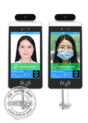 شاشة التحكم في الوصول إلى باب Android IPS 8 بوصة Wifi Digital Signage Face Recognition