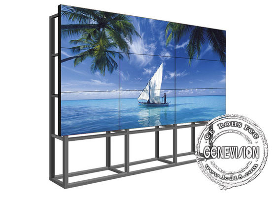 تركيبة مجانية لجدار فيديو LCD مقاس 49 بوصة مع إطار ضيق مقاس 3.5 مم 1.7 مم