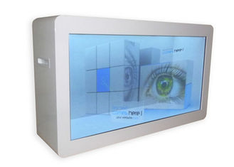 47 انظر من خلال شاشة LCD Lcd Kiosk Signage ، شاشة اللمس المتعدد الشفافة