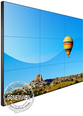 ألومنيوم قذيفة DID LCD فيديو جدار 55 بوصة 500cd / M2 3.5 ملم الحافة