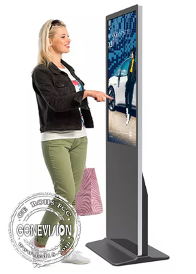 55 65 بوصة AR Glass Touch Screen Kiosk ، HDMI Input Android 4K Digital Signage Kiosk