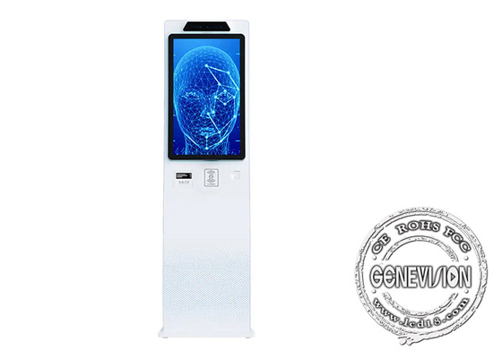 شاشة لمس حامل الأرضية 18.5 Lcd Digital Signage Kiosk For Chain Store Restaurant