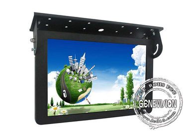 21.5 بوصة 1080p حافلة شاشة تلفزيون أندرويد 3G / 4G GPS واي فاي المحمولة البث المباشر اللافتات الرقمية دعم مزامنة العرض