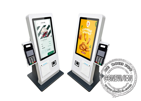 سطح المكتب 15.6 بوصة نظام أندرويد 11 2G 16G كيوسك الدفع الذاتي مع ماسح QR و 80mm طابعة محطة POS