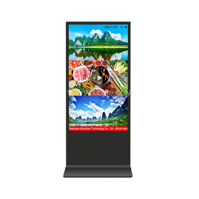 55 بوصة أندرويد الواي فاي LCD كيوسك العلامات الرقمية مع الخادم السحابية البرمجيات