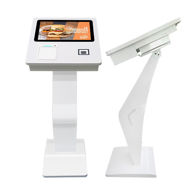 15.6 بوصة WiFi Scanner Landscape Self Service Touch Screen Kiosk مع طابعة قائمة بذاتها
