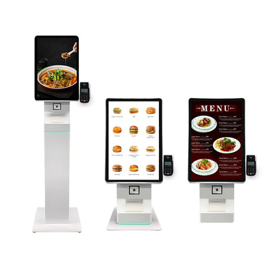 3 in 1 Wall Mount Table Floor Stand Self Ordering Touch Screen Kiosk Android Computer System