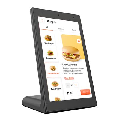 15.6inch L Shape LCD Advertising Player with Android System for Restaurant Self Service Kiosk