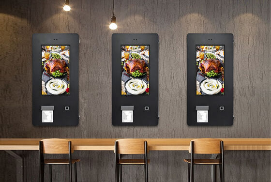 15.6 Inch Outdoor Self Service Kiosk with QR Code Scanner and 80mm Thermal Printer