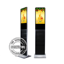 21.5 '' لاعب الدعاية الدائمة في الطابق AC 110V ~ 240V مع إصدار قائم بذاته وحامل