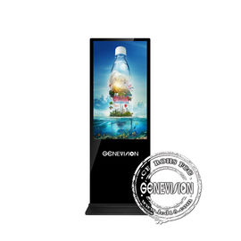 IR Touch Screen Kiosk Android 43 Inch Digital Standee 1920 * 1080 للمطعم