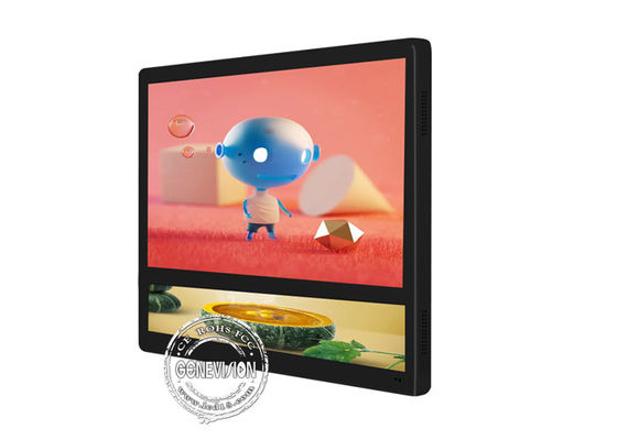 شاشة إعلانات مصعد USB LCD مزدوجة على الحائط