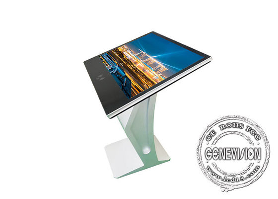 K Base Design 32in 43in Infra Touch Self Checkout Kiosk مع ماسح رمز الاستجابة السريعة