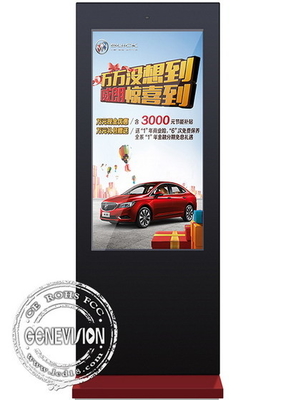 WIFI Digital Lcd Advertising Display ، حامل أرضي لإعلان لافتات LCD عموديًا